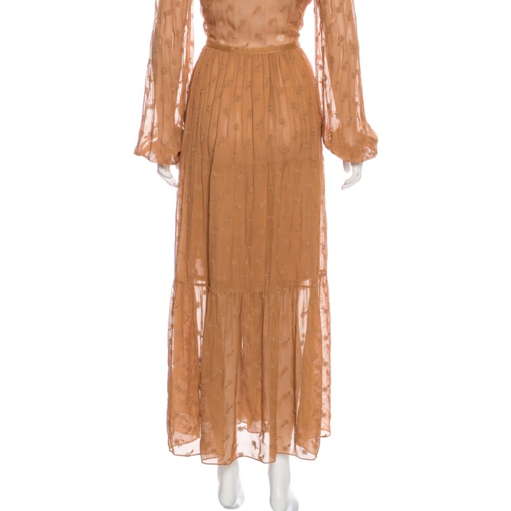 DOEN V-Neck Long-Sleeve Maxi Dress